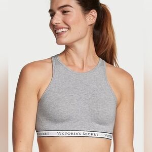Victoria's Secret Sports Bra Heather Grey Bralette Low Impact T-Shirt Bra Medium